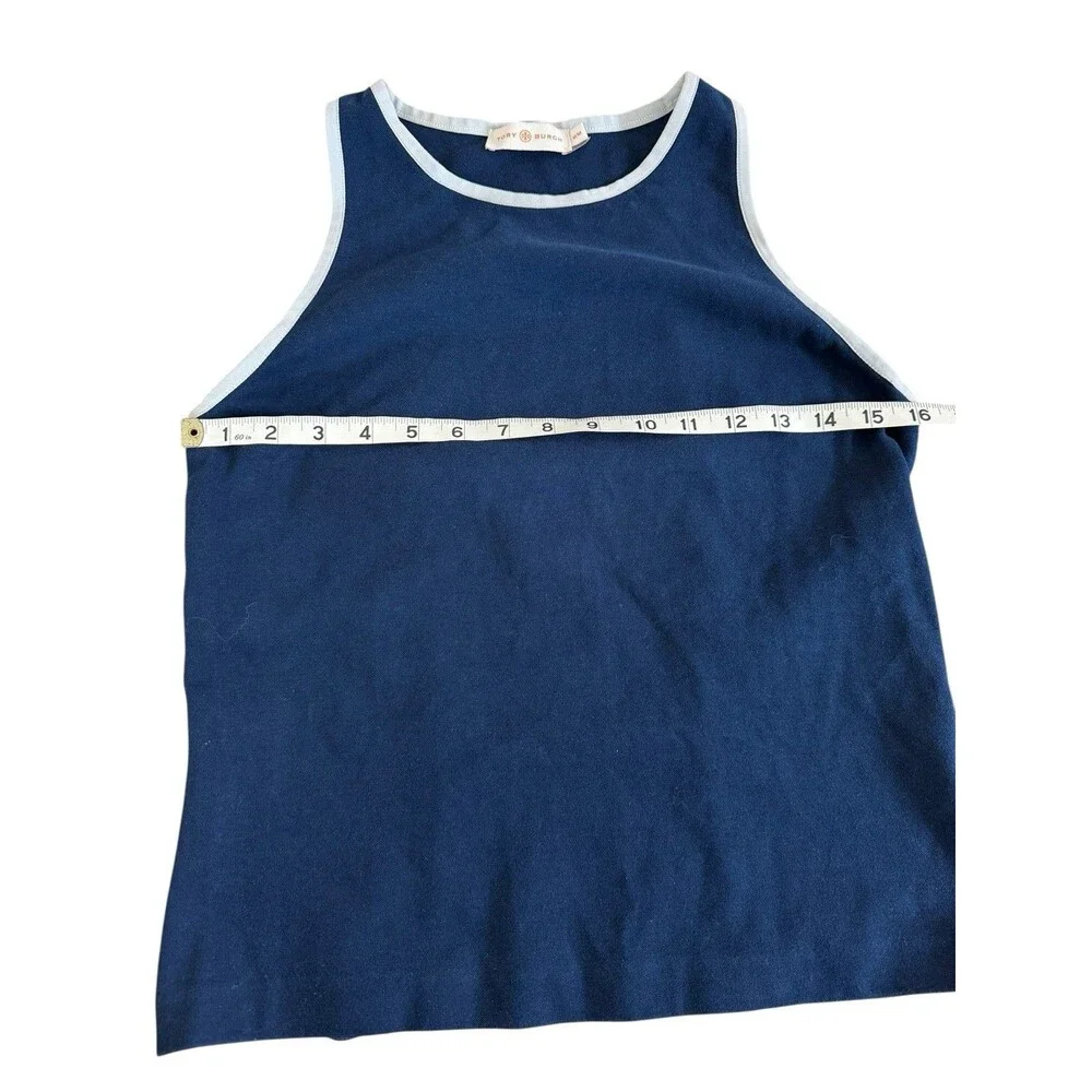 Tory Burch Women’s Racerback Jersey Tank Size Medium Sporty Stretch Designer